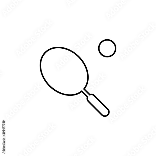 tennis racket and ball icon for web and mobile