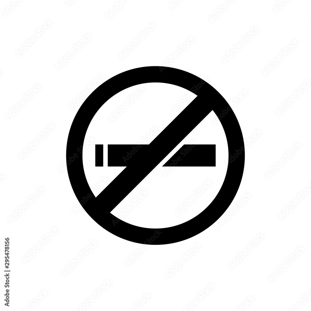 No smoking icon for web and mobile No smoking icon for web and mobile