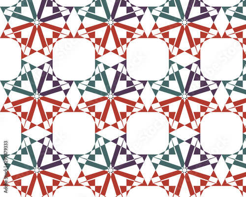 Cute geometrical textile pattern design and modern stylish wallpaper