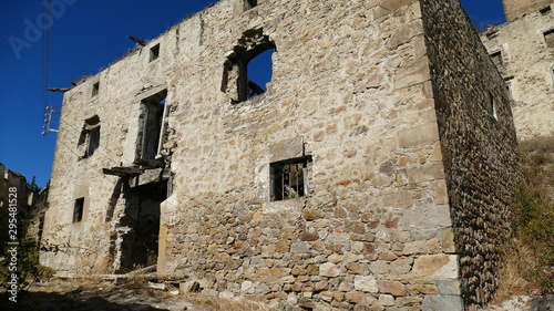 Ruined house in an uninhabited village of Yesa in Navarre