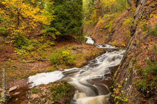 Tischer Creek Waterfall In Autumn photo