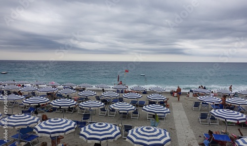 Beach at Finale Ligure Italy