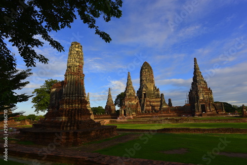 The historical Ayutthaya ruins in Thailand. © keerawat