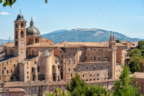 Urbino, city and world heritage site in the Marche region, Palazzo Ducale, Italy. photo