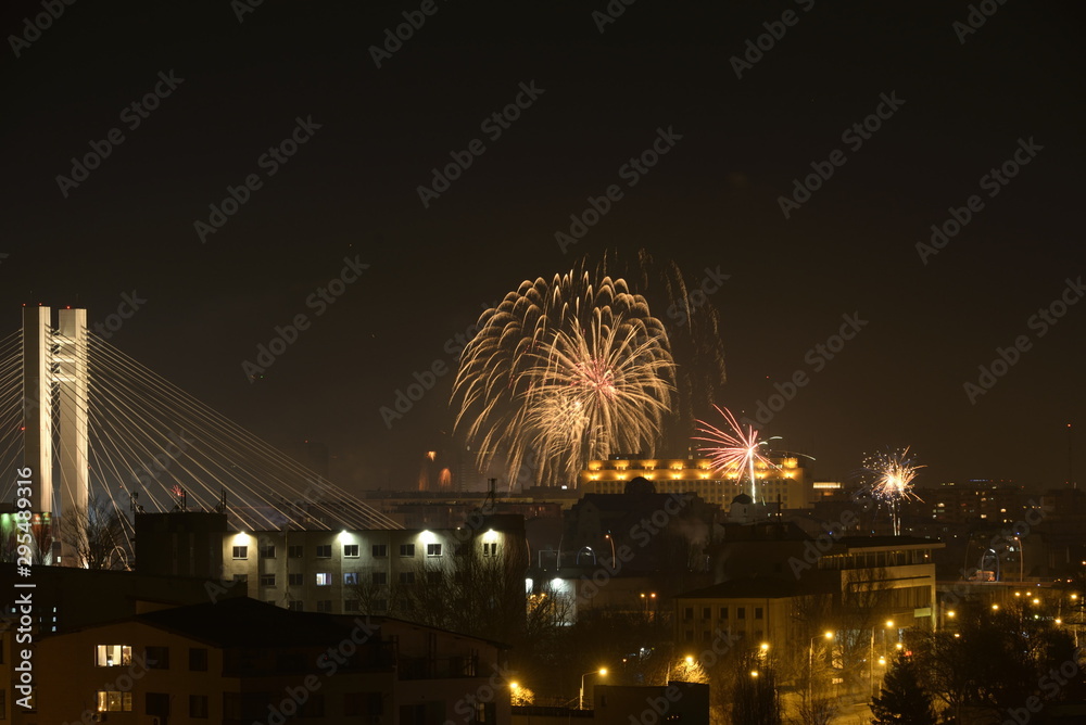 Fireworks in Bucharest