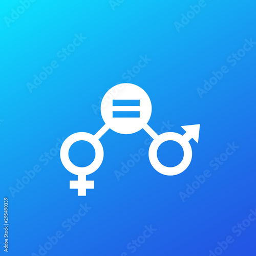 gender equity icon, vector design