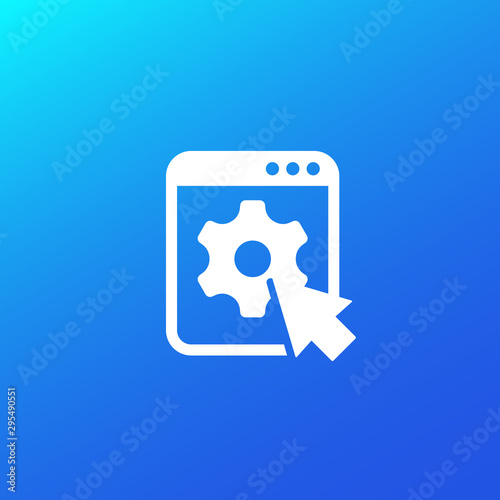 admin panel of website vector icon