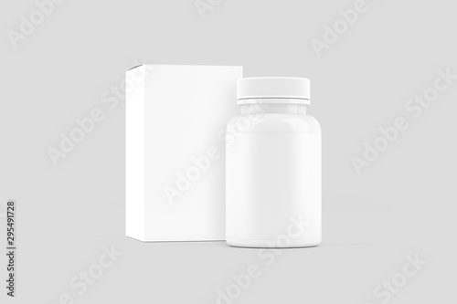 Obraz na plátně Pill Bottle White Mockup