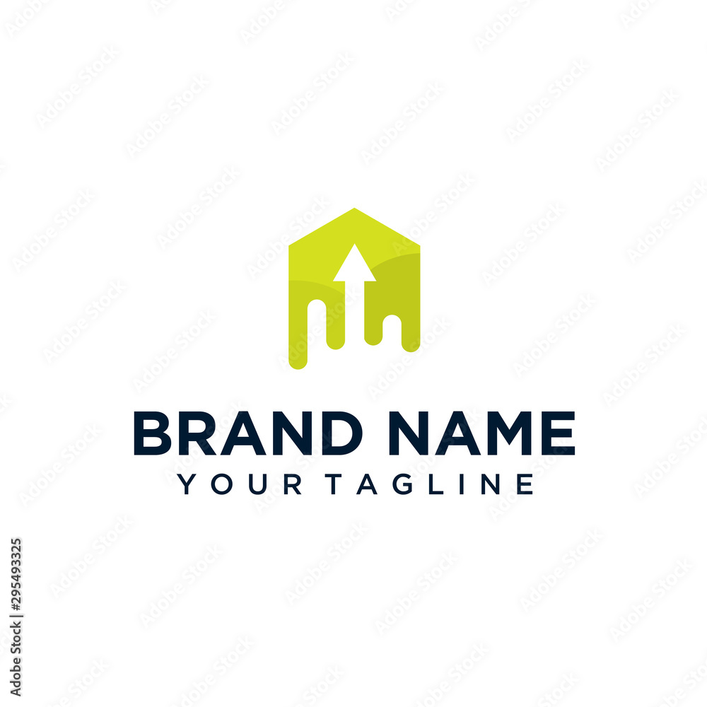 design arrow direction logo with colorful style design arrow direction logo with colorful style