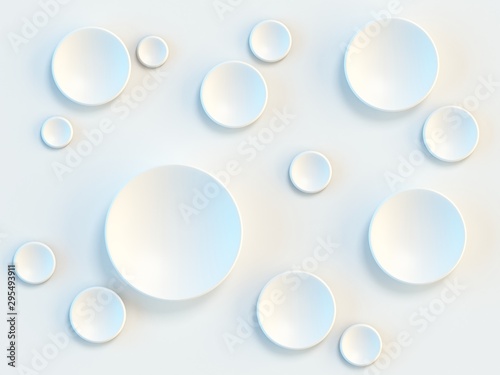 Abstract 3d backround with circular patterns 3d rendering