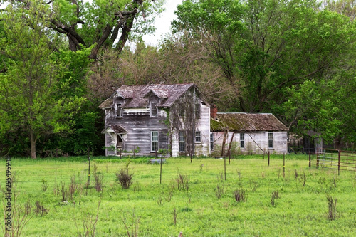 Rustic Old Farm House in the Flint Hills of Kansas