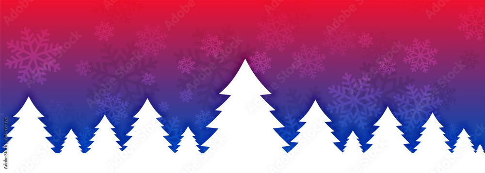 vibrant christmas tree banner design for festival season vibrant christmas tree banner design for festival season