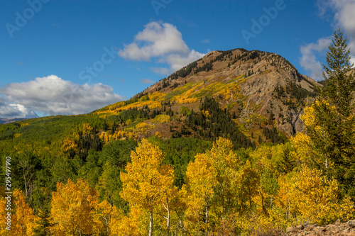 Autumn Colors on the Mountain on Ohio Pass, Near Crested Butte, Colorado