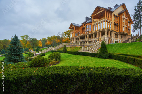 Beautiful house in the National Park of Ukraine. © Ryzhkov Oleksandr