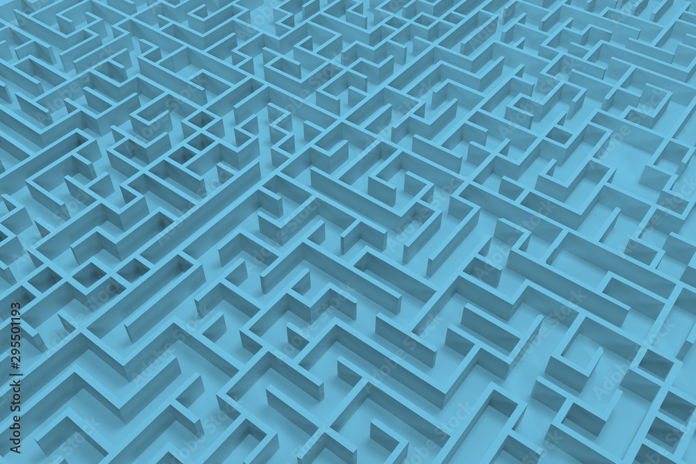 3d illustration labyrinth , complex problem solving concept 3d illustration labyrinth , complex problem solving concept