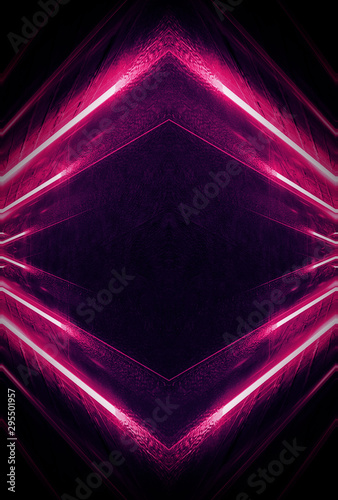 Abstract dark neon backgrou...