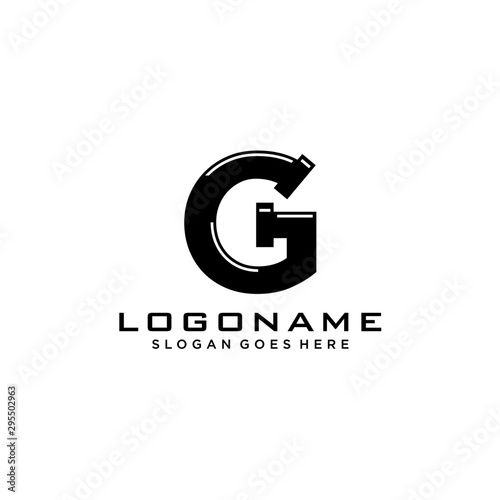 G Initial for Plumbing Service logo icon vector