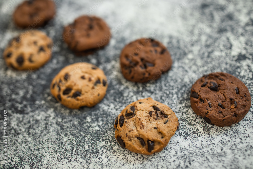 Healthy lifestyle decision, motivation, diet restrict, carbs reduce, sugar, sweets. chocolate cookie background with copy space. fitness, nutritionist, dietitian blog design concept. Detalis. Healthy lifestyle decision, motivation, diet restrict, carbs reduce, sugar, sweets. chocolate cookie background with copy space. fitness, nutritionist, dietitian blog design concept. Detalis.