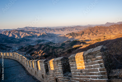 Sunrise at the Great Wall in Mutianyu photo