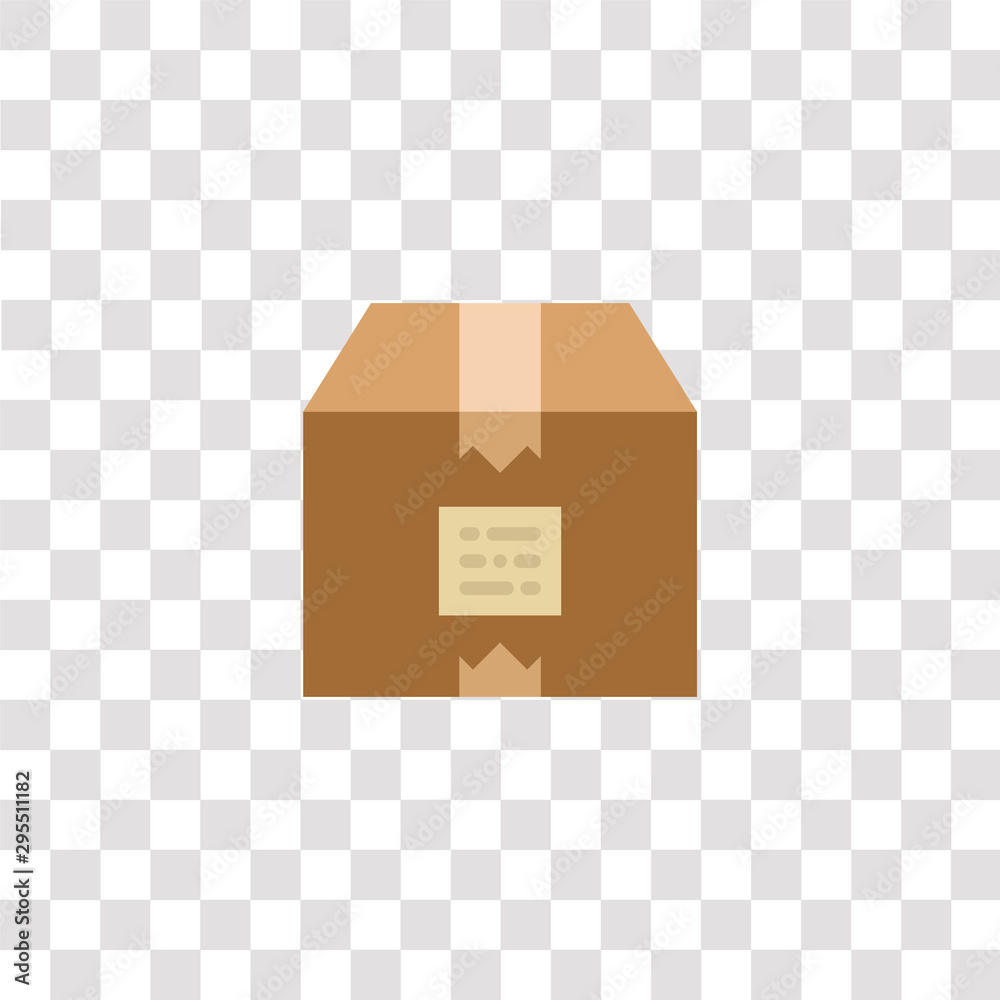 An app icon that is a carboard box that has the letters a & m & c inside of  it and a cloud surrounding the box