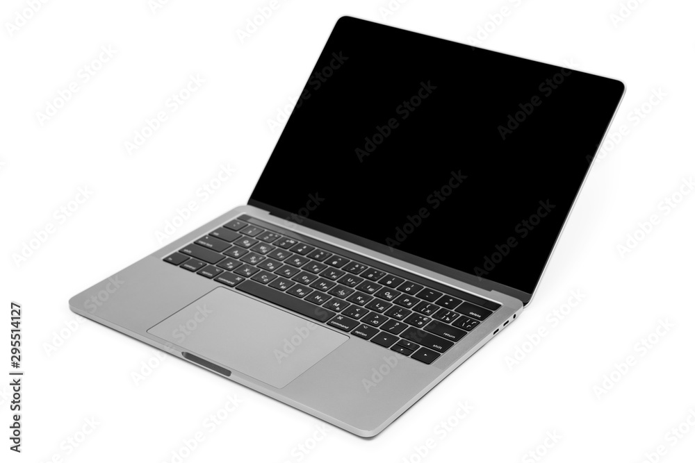 modern laptop computer isolated on the white background modern laptop computer isolated on the white background