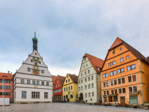 Marktplatz square Rothenburg ob der Tauber Old Town Bavaria Germany