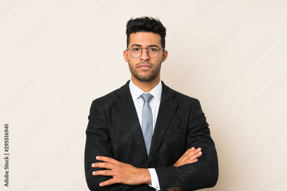 Young handsome businessman man over isolated background Young handsome businessman man over isolated background