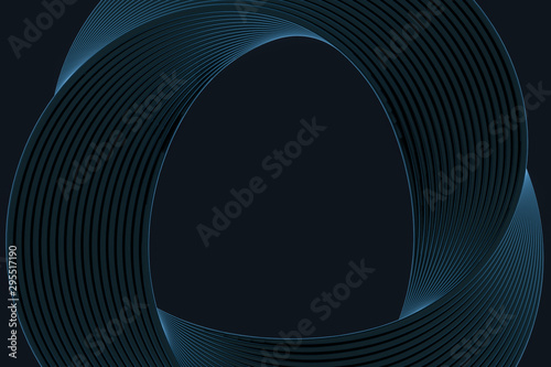 Photography The virtual image of Mobius ring geometric figure, 3d rendering