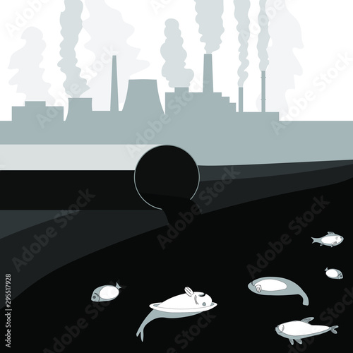 landscape of environmental disaster in water area