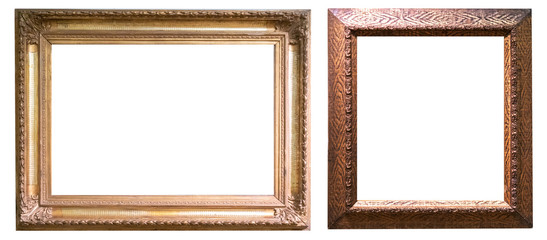 Antique gold antique picture frames