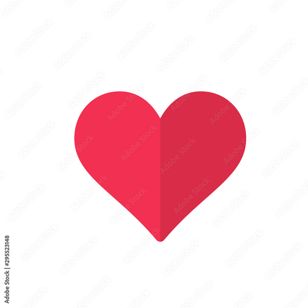 Red Heart Vector Icons Illustration Logo Template