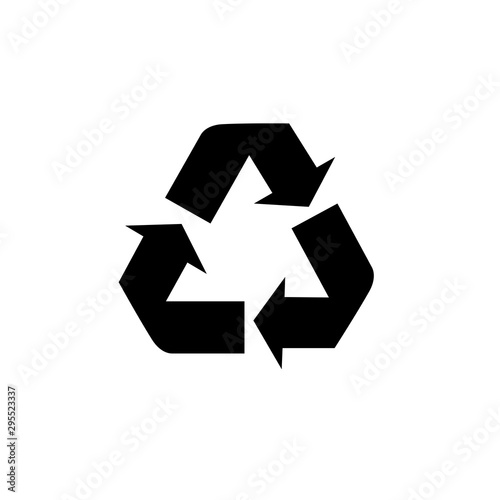 Recycle icon, vector illustration. Flat design style. vector recycle icon illustration isolated on white background, recycle icon Eps10. recycle icons graphic design vector symbols.