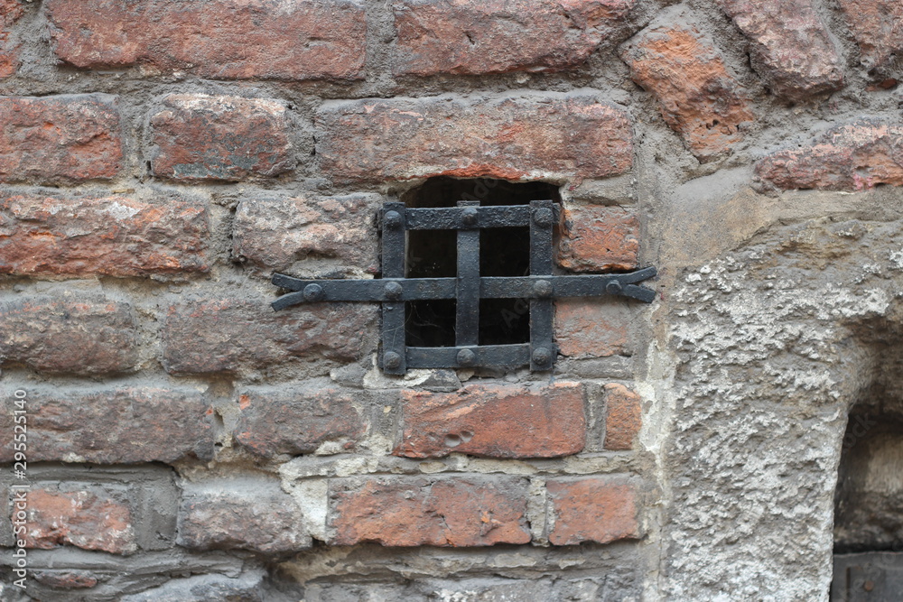ancient prison, small window, in prison