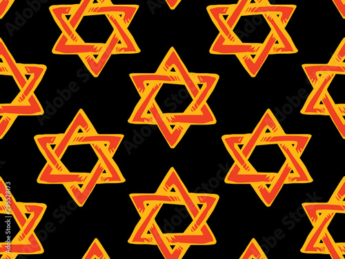Jewish holiday symbol. Vector drawing