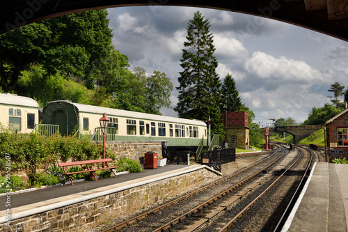 Goathland railway station on the North Yorkshire Moors Railway Goathland North York Moors National Park North Yorkshire England photo