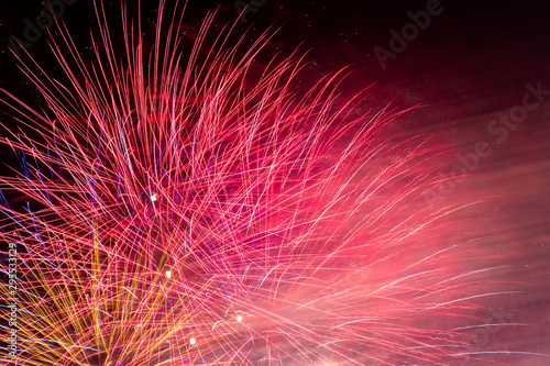 Fireworks Isolated in Night Sky © Mark