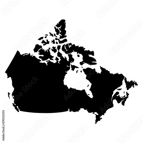 Canada map flag Vector illustration eps10