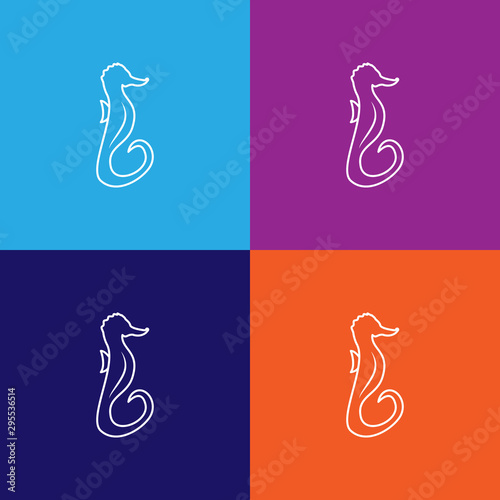 sea Horse icon. Element of popular sea animals icon. Premium quality graphic design. Signs, symbols collection icon for websites, web design