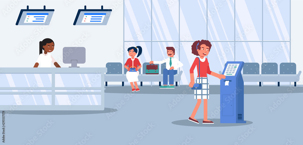 Customer service flat vector illustration Customer service flat vector illustration