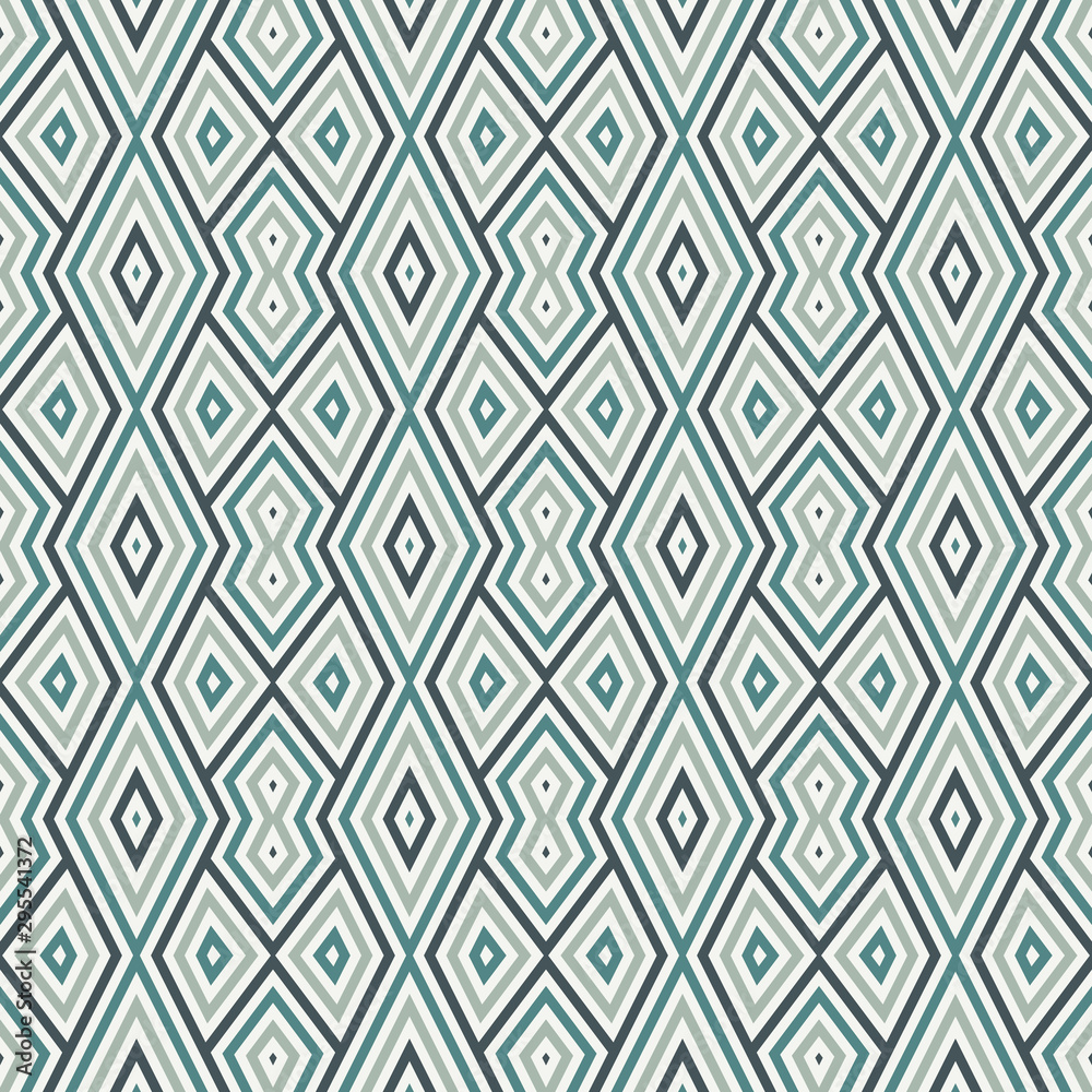 Seamless pattern with geometric ornament. Striped background. Ethnic and tribal motifs. Repeated rhombuses and lines Seamless pattern with geometric ornament. Striped background. Ethnic and tribal motifs. Repeated rhombuses and lines