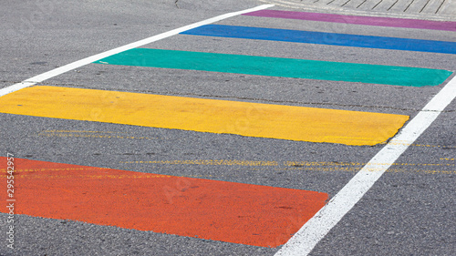 A Rainbow Crosswalk for Pride