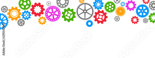 Gears background – stock vector