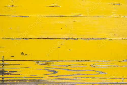 Wallpaper Mural Yellow vintage wooden background, horizontal Torontodigital.ca