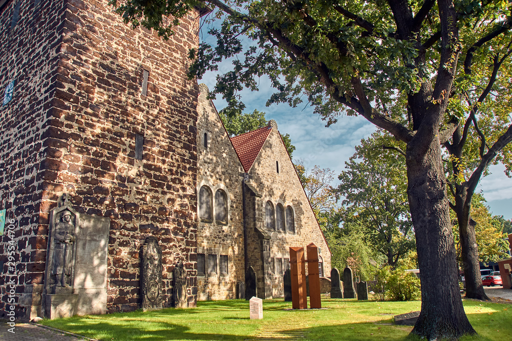 old catholic church on a bright sunny day old catholic church on a bright sunny day