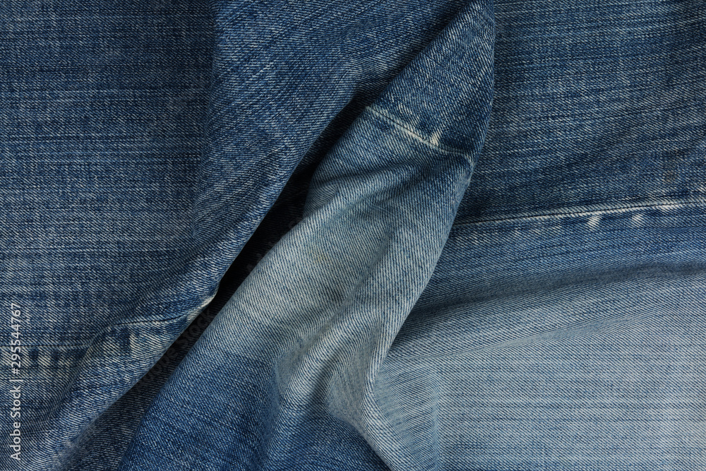 Fototapeta premium Denim jeans texture background high resolution