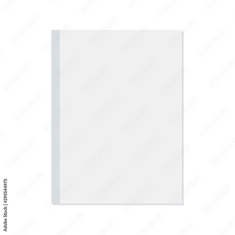 White blank book cover. Empty booklet front book cover White blank book cover. Empty booklet front book cover