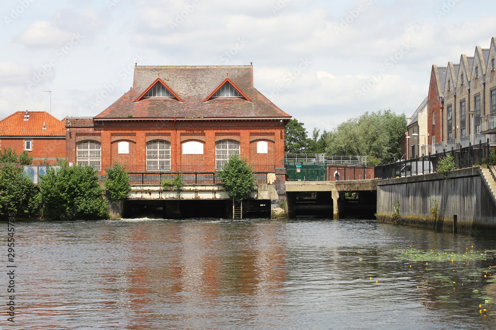 Buildings on River Yare in Norwich Buildings on River Yare in Norwich