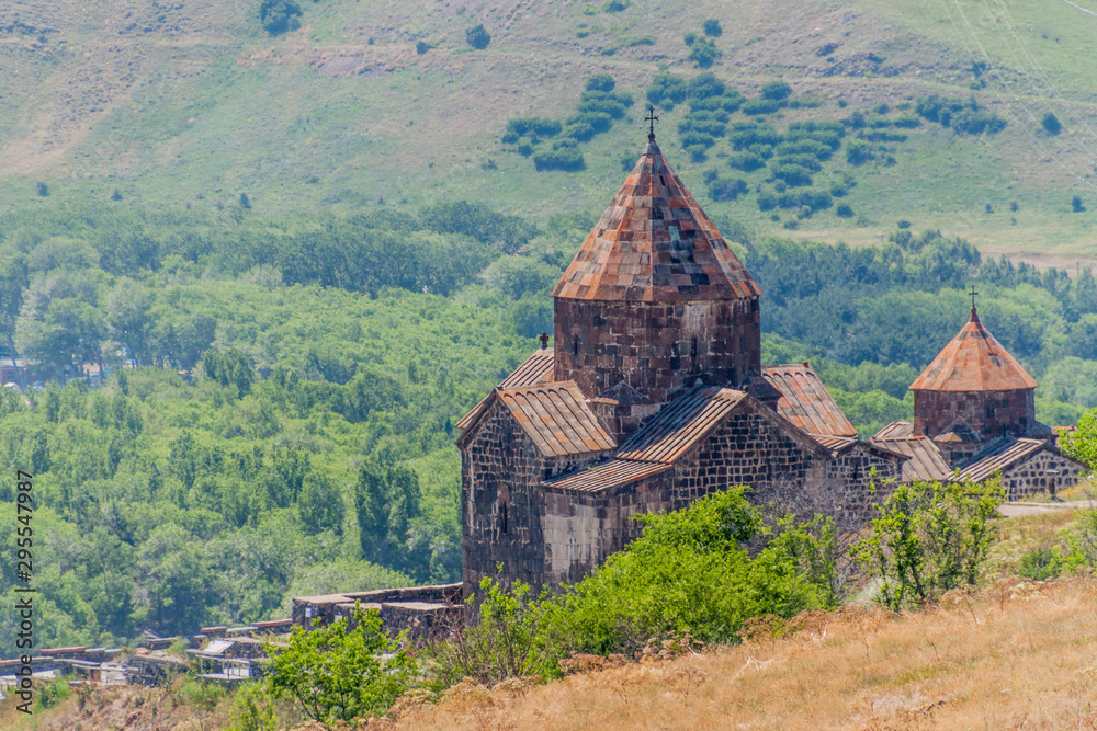 Sevanavank monastery on the coast of Sevan lake, Armenia