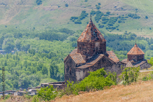 Sevanavank monastery on the coast of Sevan lake  Armenia