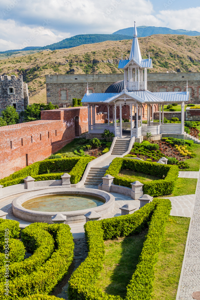 Park at Rabati Castle fortress in Akhaltsikhe town, Georgia